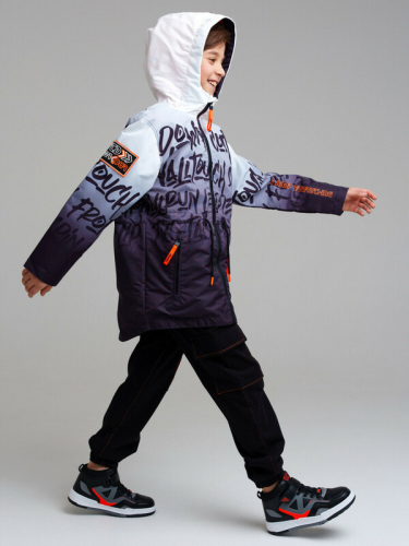 2002 р3611р   Куртка текстильная с полиуретановым покрытием для мальчиков (парка)