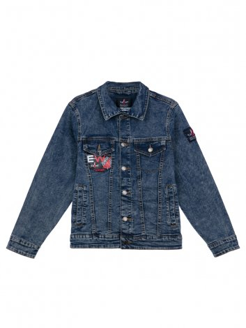 1376 р2482 р     Куртка текстильная джинсовая для мальчиков
