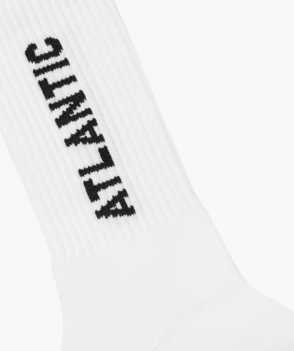 Мужские носки стандартной длины Atlantic, 1 пара в уп., хлопок, белые, MC-001