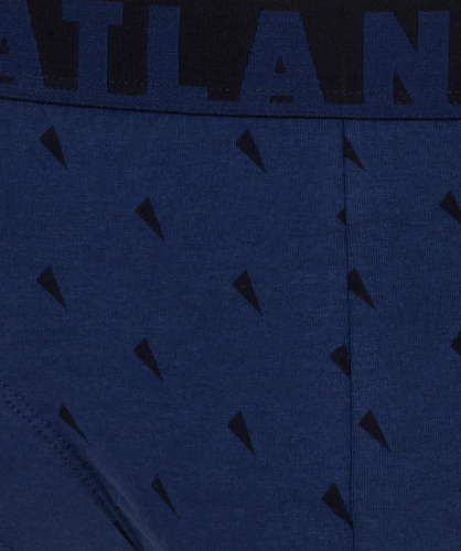 Мужские трусы слипы спорт Atlantic, набор 3 шт., хлопок, темно-синие + графит + темно-голубые, 3MP-152