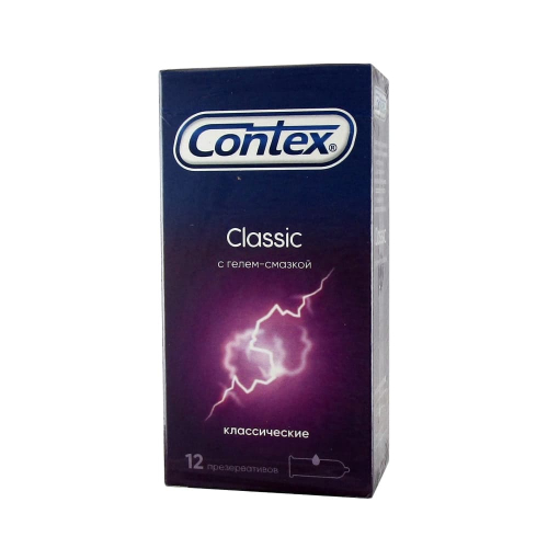 CONTEX Classic  презервативы естественные ощущения  12 шт. (фиолетовые)