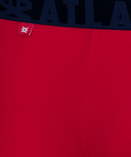  1129 р  1549р Мужские трусы шорты Atlantic, набор из 3 шт., хлопок, темно-синие + красные + темно-голубые, 3MH-174