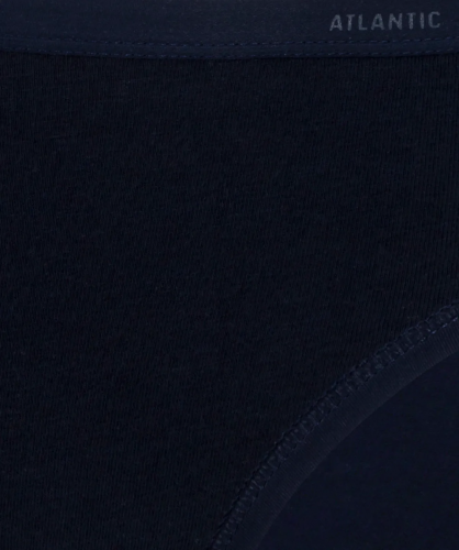  678 р  969р Трусы женские бикини Atlantic, набор из 3 шт., хлопок, темно-синие + голубые + охра, 3LP-195