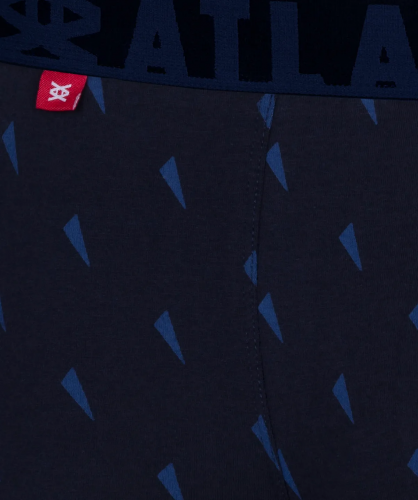  1129 р  1549р Мужские трусы шорты Atlantic, набор из 3 шт., хлопок, темно-синие + красные + темно-голубые, 3MH-174