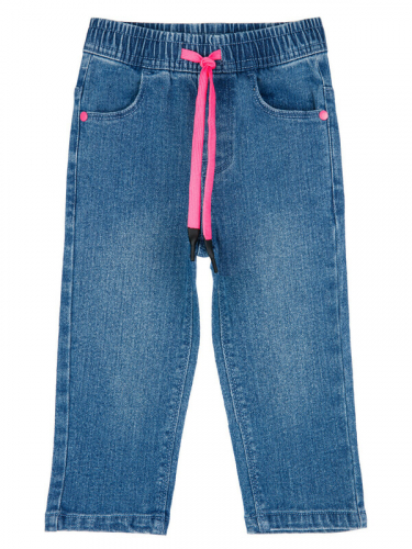 701 р  1240 р      Брюки детские текстильные джинсовые для девочек