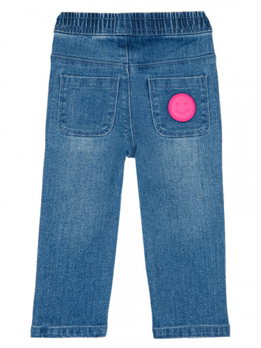 701 р  1240 р      Брюки детские текстильные джинсовые для девочек