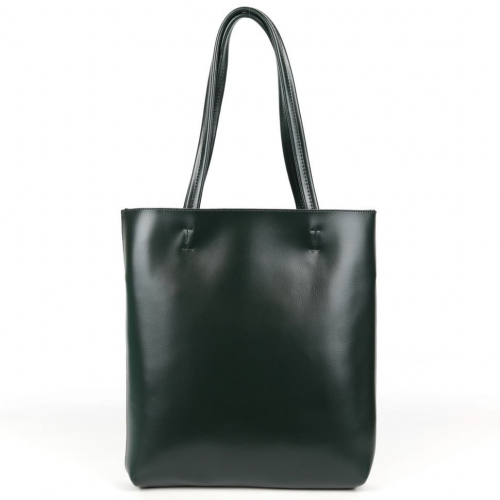 Женская кожаная сумка шоппер 8688-220 Зеленый