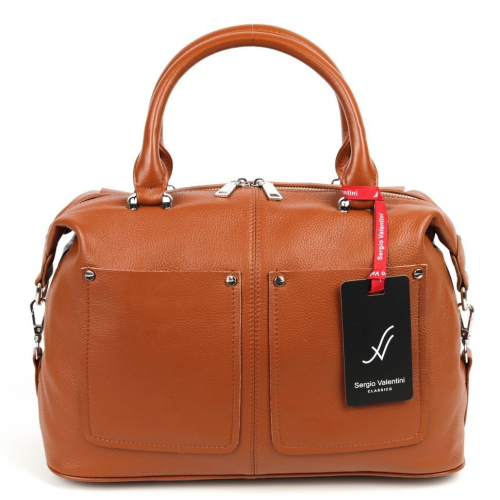 Женская кожаная сумка Sergio Valentini SV-1509-С Кэмл