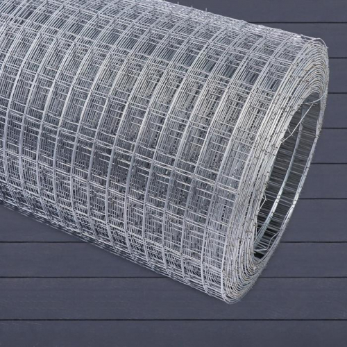 Сетка оцинкованная, сварная, 1,5 × 25 м, ячейка 50 × 100 мм, d = 1,6 мм, металл