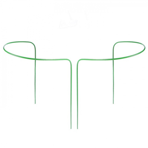 Кустодержатель, d = 40 см, h = 70 см, ножка d = 0.3 см, металл, набор 2., зелёный
