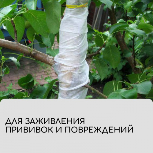 Лента для подвязки растений, 15 × 0,02 м, плотность 60 г/м², спанбонд с УФ-стабилизатором, белая, Greengo, Эконом 20%