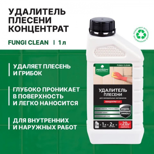 Удалитель плесени Prosept Fungi Clean, концентрат, 1 л