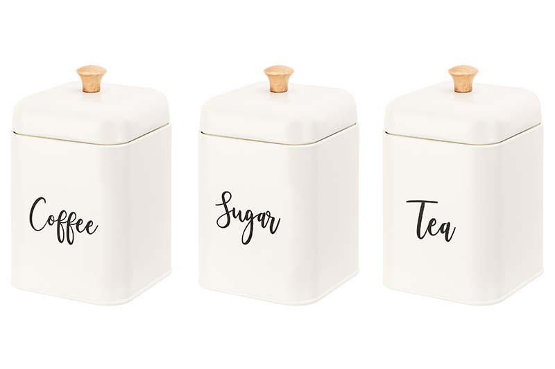 Набор 3 банок для сыпучих продуктов 1,5 л 11,2*11,2*19 см