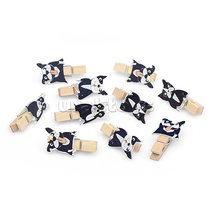 Набор прищепок декоративных деревянных