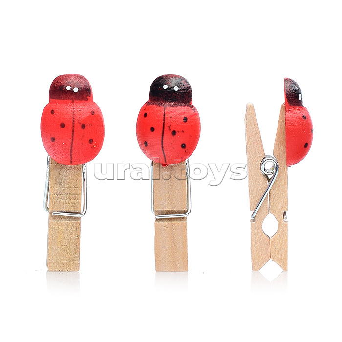 Набор прищепок декоративных деревянных 10 шт