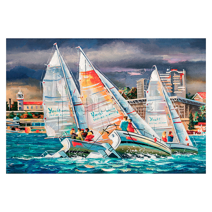 Холст с красками 30х40 см по номерам