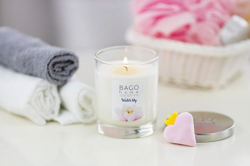 Водяная лилия BAGO home ароматическая свеча 132 г