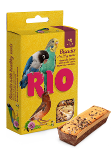 Rio Бисквиты для птиц с полезными семенами, 5 бисквитов по 7 г