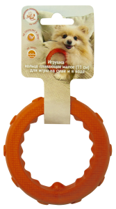 Зооник Игрушка для собак, кольцо плавающее малое, 11 см