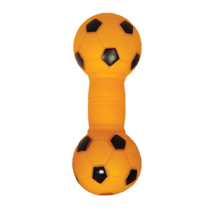 Triol Игрушка для собак, Гантель футбольная 130 мм из винила