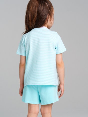 636 р  958 р   Комплект трикотажный для девочек: фуфайка (футболка), шорты