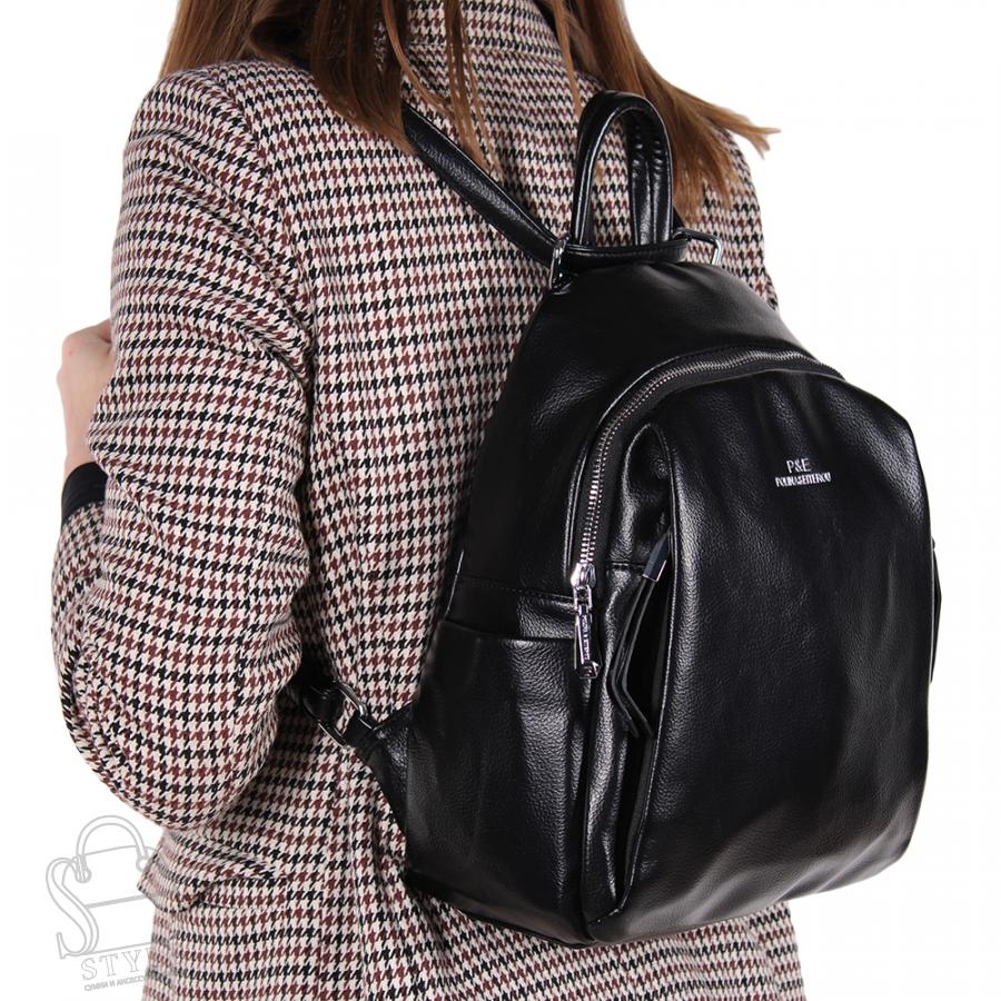 Рюкзак женский 3327-567-401 black Polina&Eiterou/30
