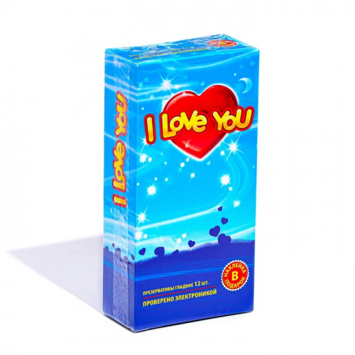 Презервативы I Love You с ароматом фруктов МИКС, 12 шт.