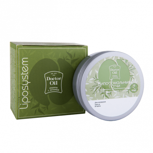 Патчи для глаз зеленый чай и алоэ liposystem, 10 пар