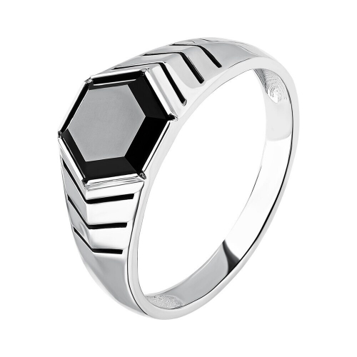 Кольцо из серебра куб.циркон., Л-12164