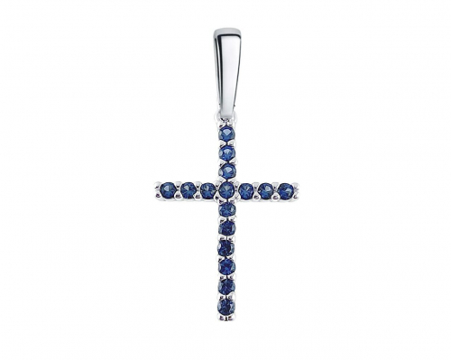 Подвеска из серебра куб.циркон., В10-0032,0001
