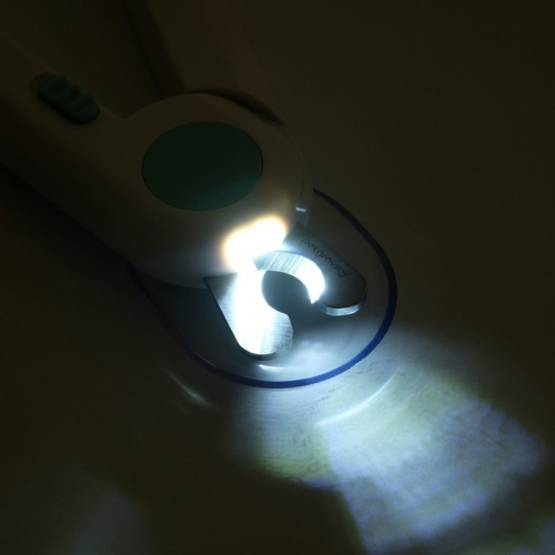 Когтерез для животных с LED фонарём и пилкой для ногтей, голубой