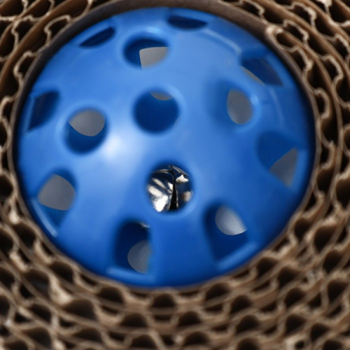 Шарик-когтеточка с бубенчиком, 5 см, синий