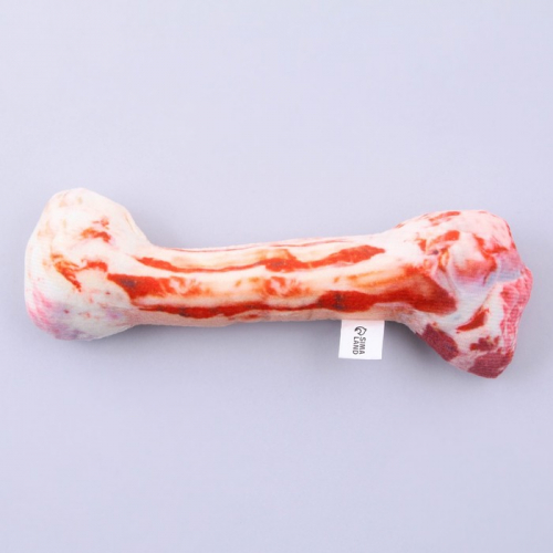 Игрушка для собак с пищалкой «‎Косточка»‎ из текстиля, 19,6 х 6,6 см