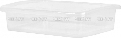 Ящик дляхранения KEEPLEX LACONIC с крышкой 5,0 л 370*274*95 мм прозрачный арт. KL250111999 [6] ПЛАСТИК РЕПАБЛИК