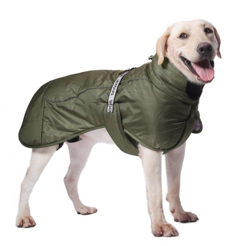 Попона для больших собак, мембранная ткань,  размер XL (ДС 35, ОШ 38, ОГ 56-66 см), хаки