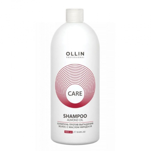 Ollin Шампунь для против выпадения волос с маслом миндаля / Care, 1000 мл