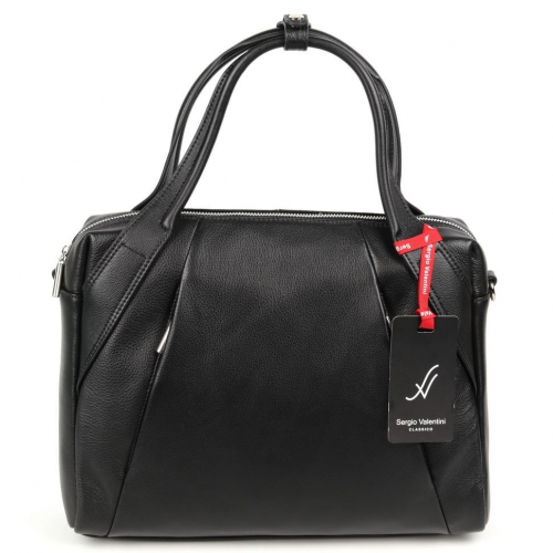 Женская кожаная сумка Sergio Valentini SV-SZ710 Блек
