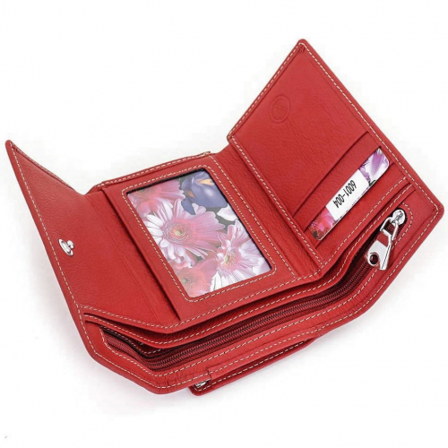 Маленький женский кожаный кошелек SV СВ 6001-004