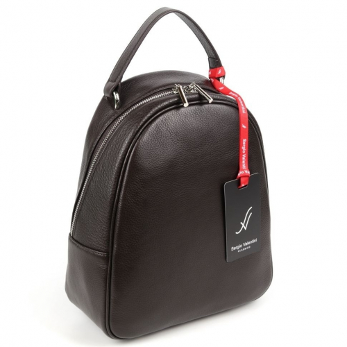 Женский кожаный рюкзак Sergio Valentini SV-SZ763/B Д.Браун
