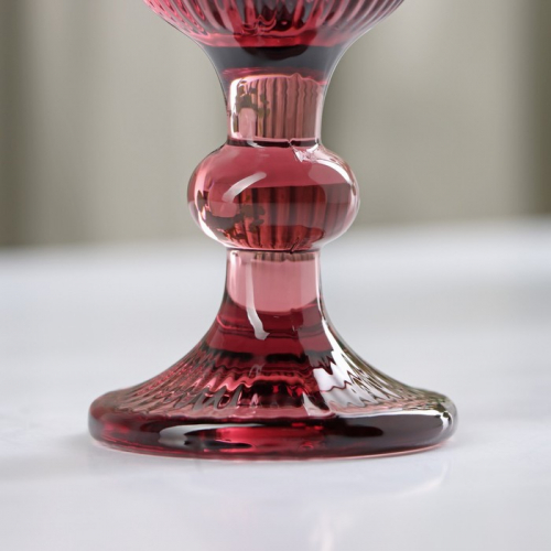 Бокал стеклянный для шампанского Magistro «Грани», 150 мл, 8×14,5 см, цвет сиреневый
