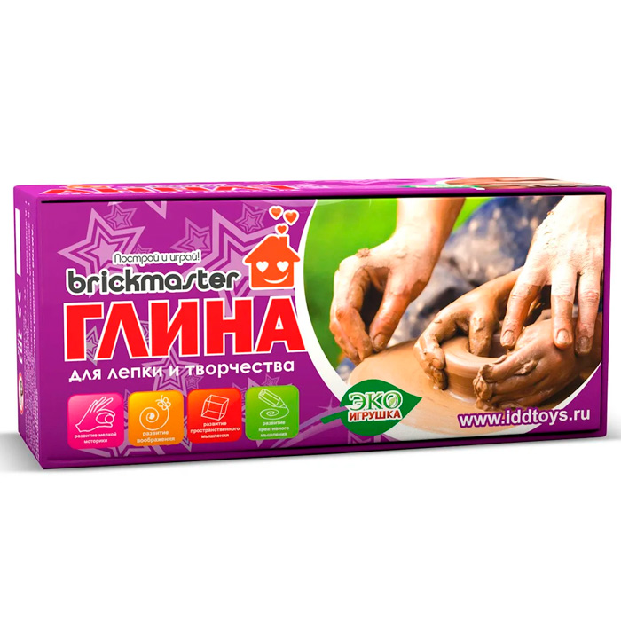 Набор для творчества Глина д/лепки и творчества Голубая 500гр. 005 в Нижнем Новгороде