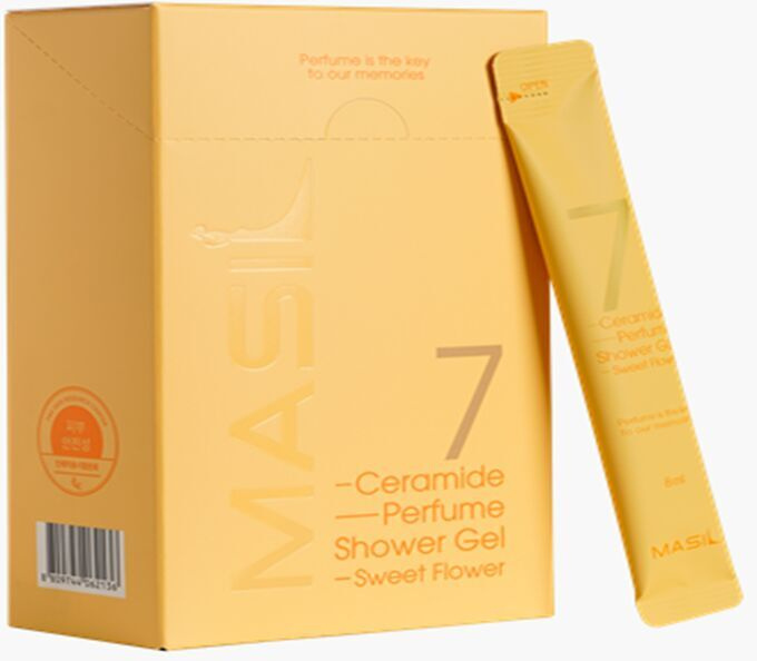 Набор Гель для душа парфюмированный с керамидами в стиках MASIL 7 CERAMIDE PERFUME SHOWER GEL STICK POUCH 8ml 20 шт (SWEET FLOWER)
