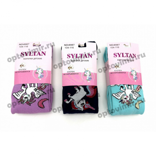 Колготки детские Syltan рисунки пони единороги 8987