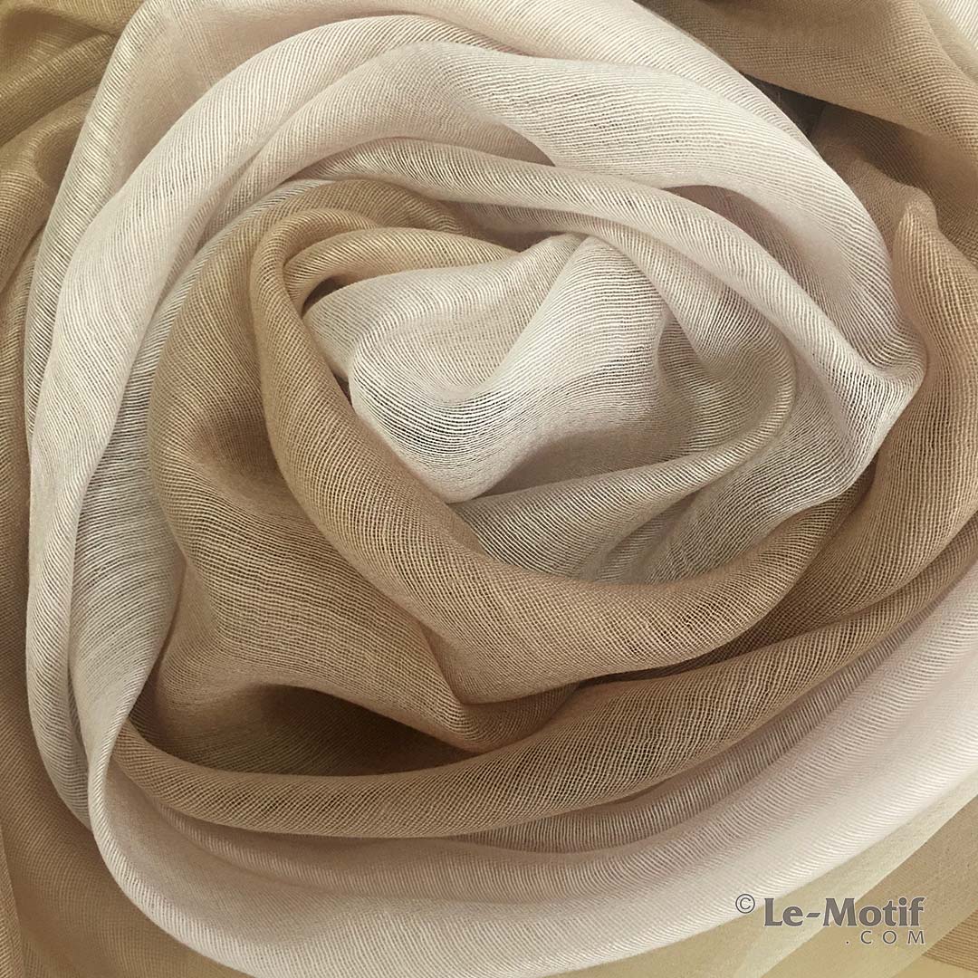 Палантин «Шёлковый стиль» (бежево-золотой) SQ01-2