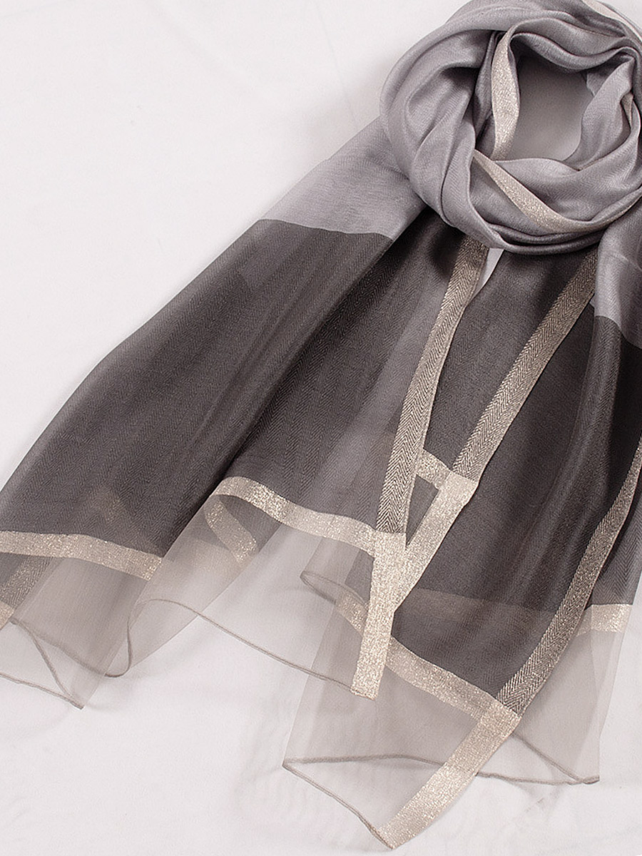 Палантин “Искры золота“ (серый) QSL-5