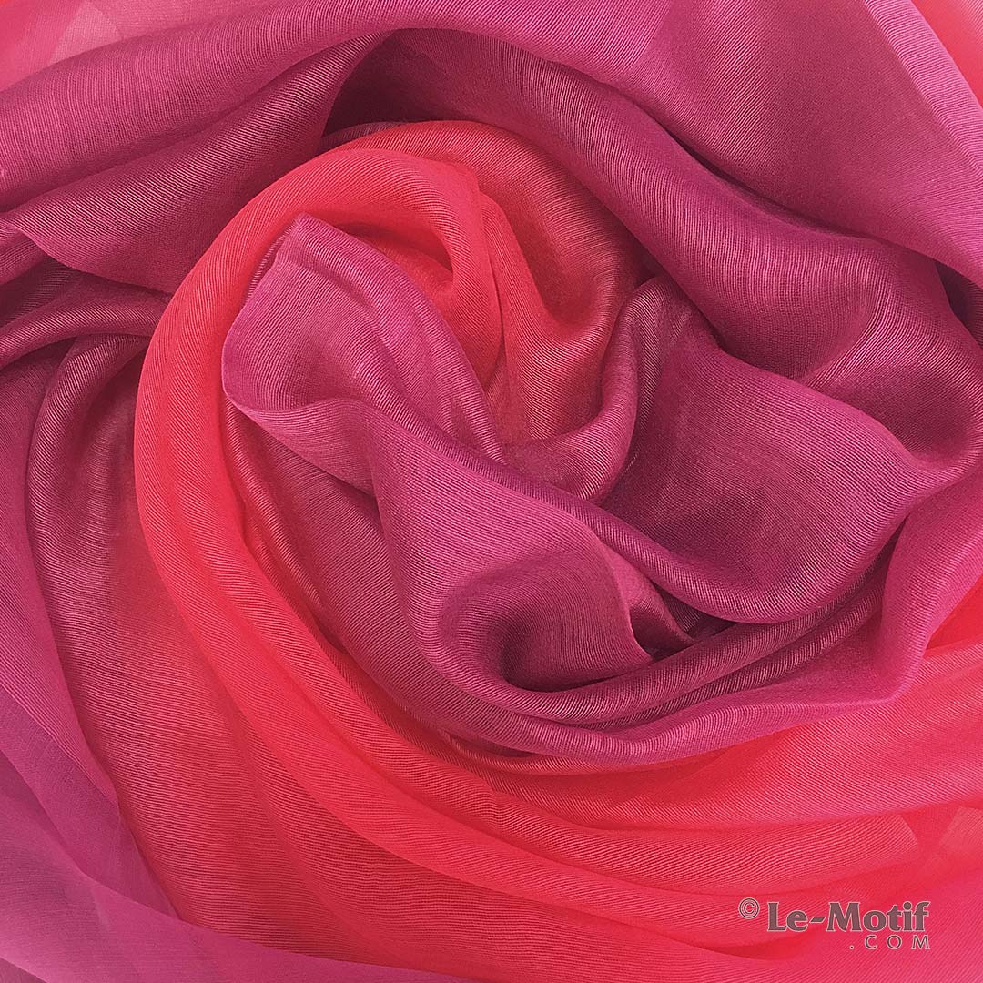 Палантин «Шёлковый стиль» (красно-вишневый) SQ01-8