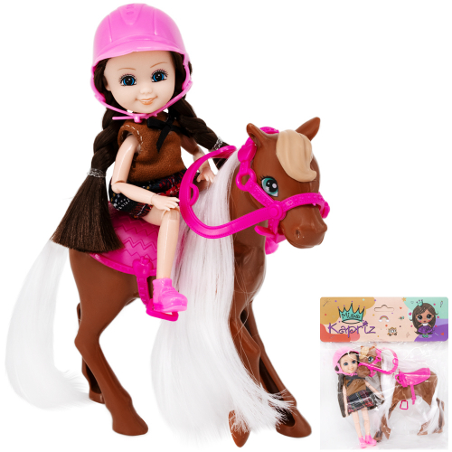 Кукла малышка Miss Kapriz MK53833 с лошадкой в пак. в Нижнем Новгороде