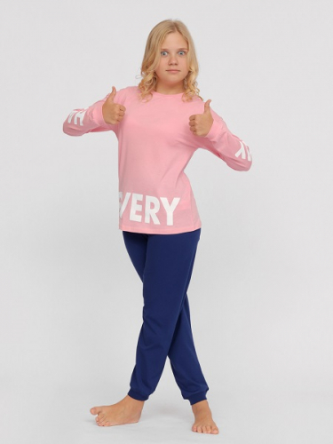 CSJG 50102-27 Комплект для девочки (джемпер, брюки),розовый