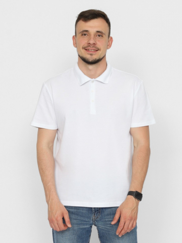 CWXM 60293-20 Рубашка-поло мужская,белый