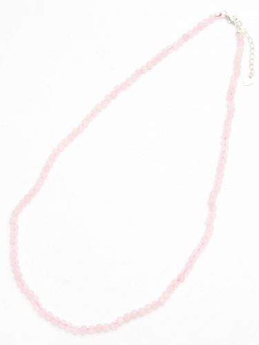 Бусы-чокер из розового кварца. 8123032РК-AG
